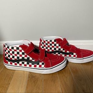velcro checkered vans
